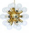 Huge Sputnik Glass & Brass Chandelier By J.T. Kalmar