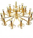 Impressive Gilded Bakalowits & Soehne 18-Arm Chandelier