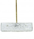 J.T. Kalmar Square Textured Glass Chandelier