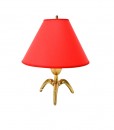 Table lamp J.T. Kalmar with red shade