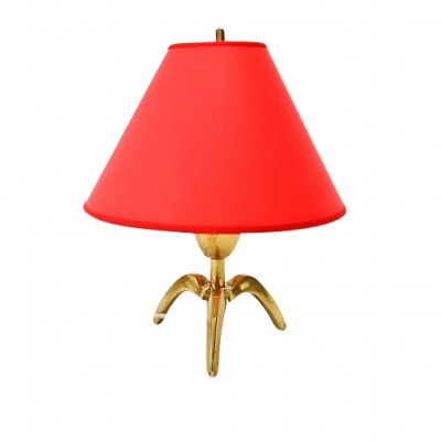 Table lamp J.T. Kalmar with red shade